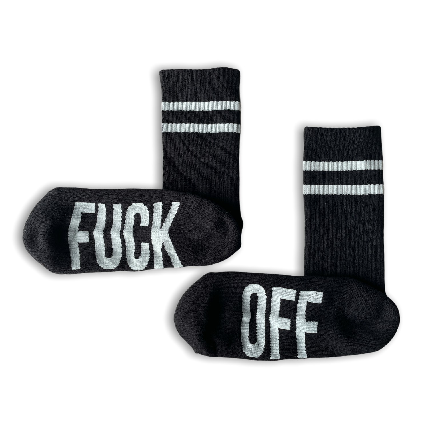 2 PACK SOLE PRINTED F OFF SOCKS