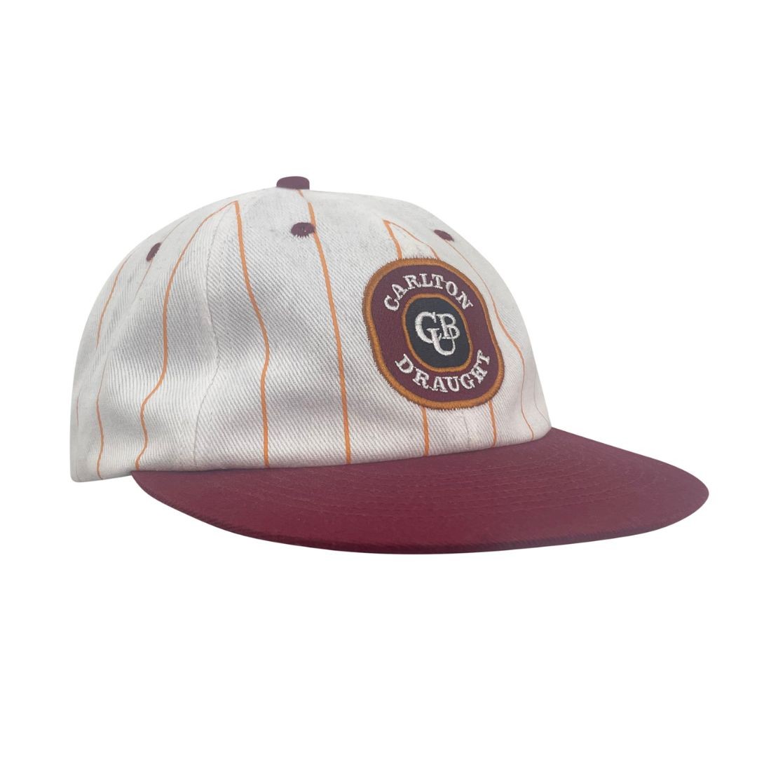CARLTON DRAUGHT PINSTRIPE BASEBALL HAT
